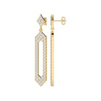 Paper Clip Dangling Drop Earrings