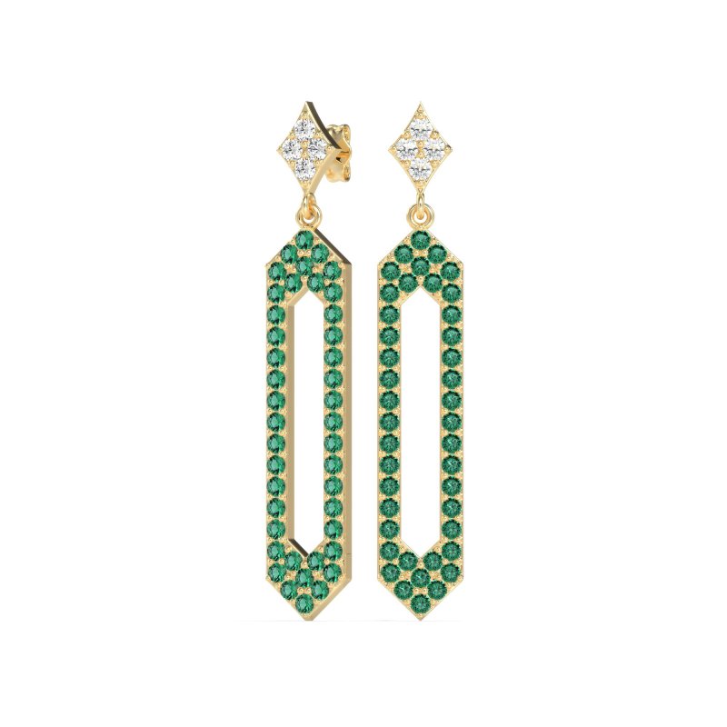 Paper Clip Dangling Drop Earrings