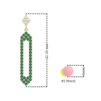 Paper Clip Dangling Drop Earrings