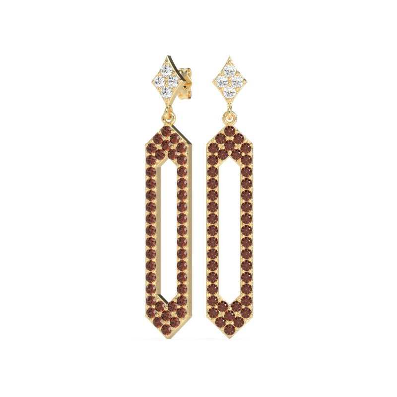 Paper Clip Dangling Drop Earrings