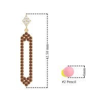 Paper Clip Dangling Drop Earrings