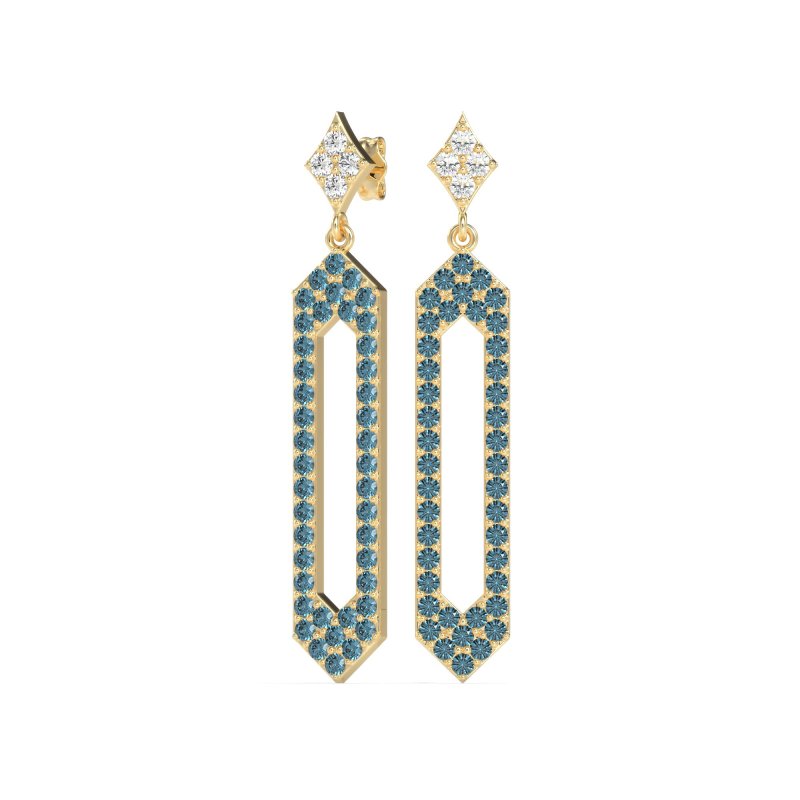 Paper Clip Dangling Drop Earrings