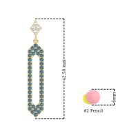 Paper Clip Dangling Drop Earrings