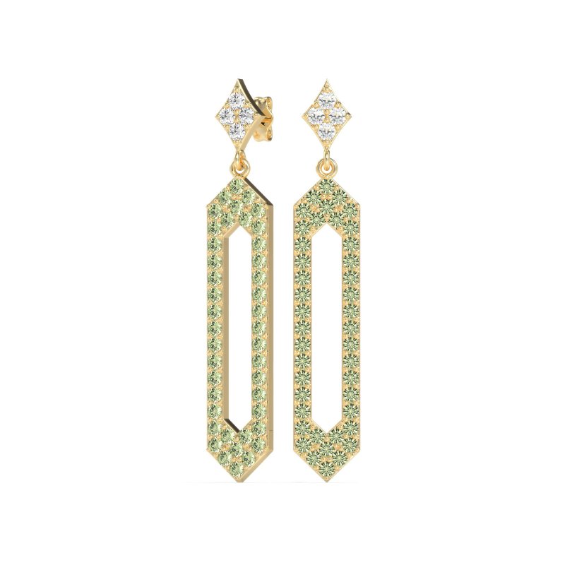 Paper Clip Dangling Drop Earrings