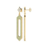 Paper Clip Dangling Drop Earrings