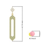 Paper Clip Dangling Drop Earrings