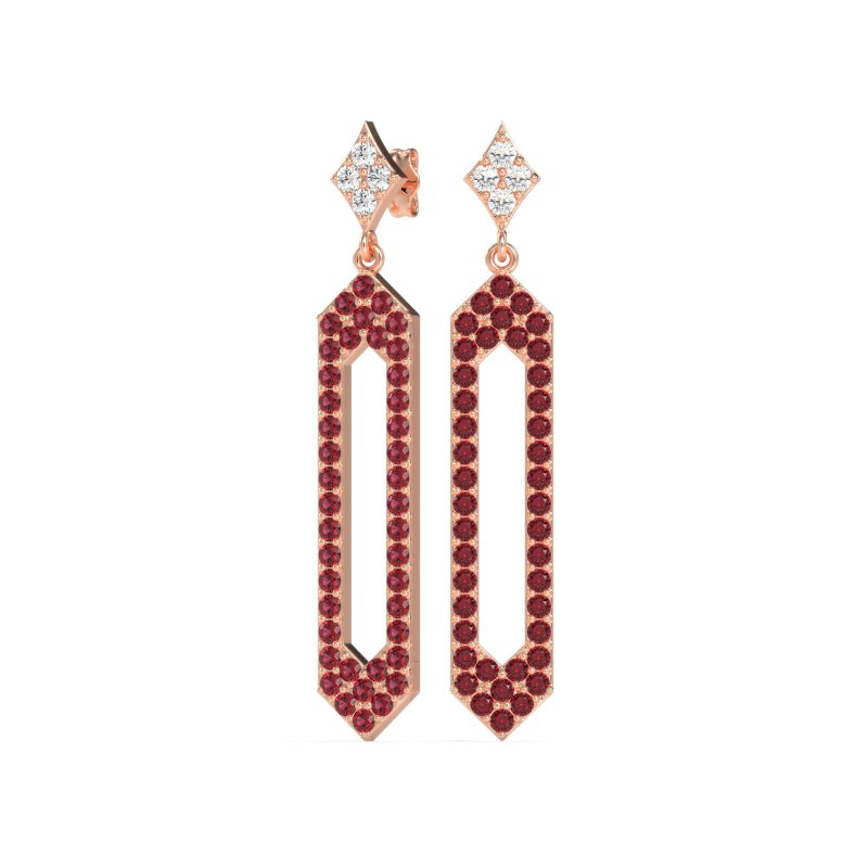 Paper Clip Dangling Drop Earrings