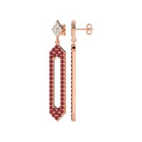 Paper Clip Dangling Drop Earrings