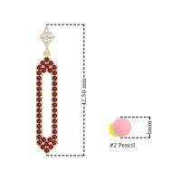 Paper Clip Dangling Drop Earrings