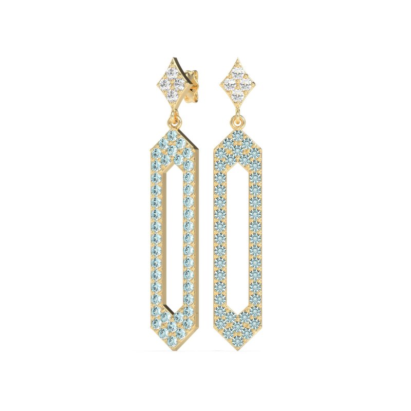 Paper Clip Dangling Drop Earrings