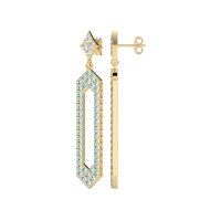 Paper Clip Dangling Drop Earrings