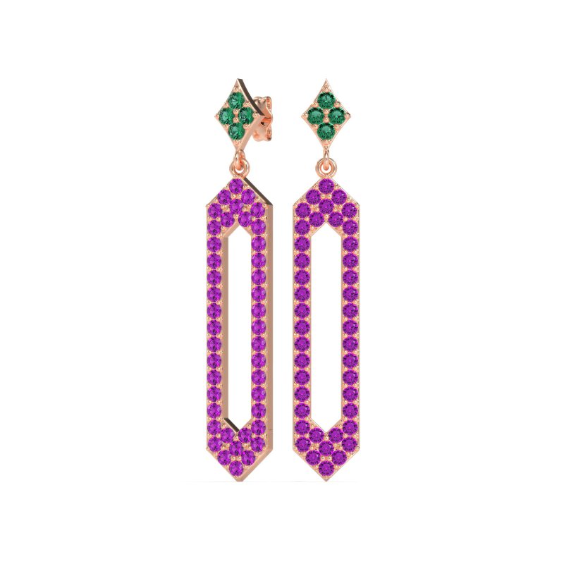 Paper Clip Dangling Drop Earrings