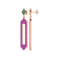 Paper Clip Dangling Drop Earrings
