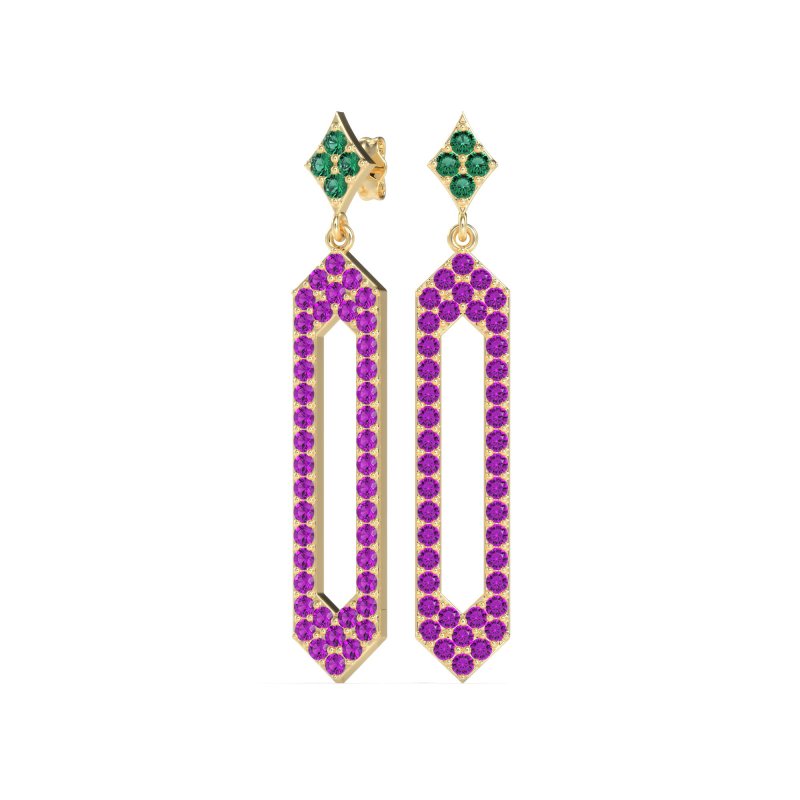 Paper Clip Dangling Drop Earrings