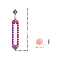 Paper Clip Dangling Drop Earrings