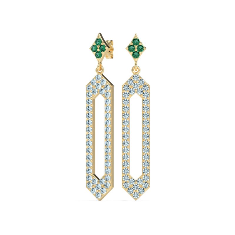 Paper Clip Dangling Drop Earrings