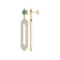 Paper Clip Dangling Drop Earrings