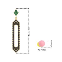 Paper Clip Dangling Drop Earrings