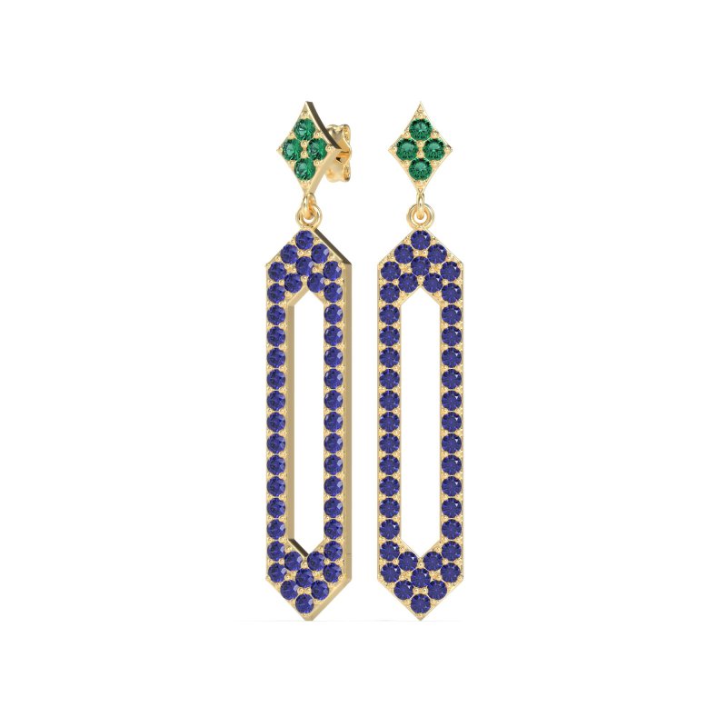Paper Clip Dangling Drop Earrings