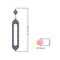 Paper Clip Dangling Drop Earrings