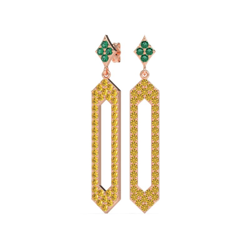 Paper Clip Dangling Drop Earrings