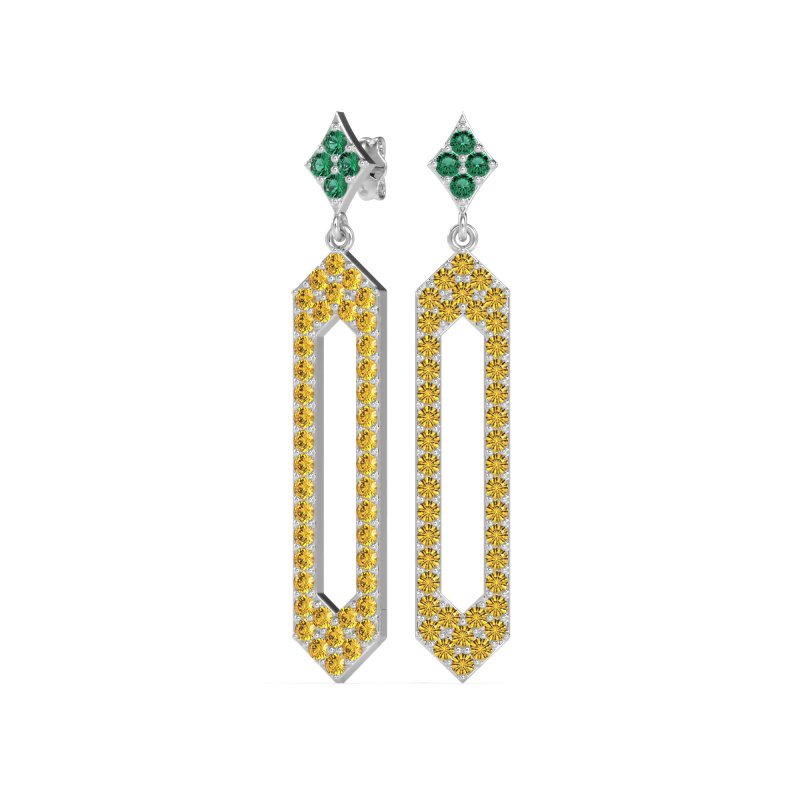 Paper Clip Dangling Drop Earrings