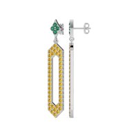 Paper Clip Dangling Drop Earrings