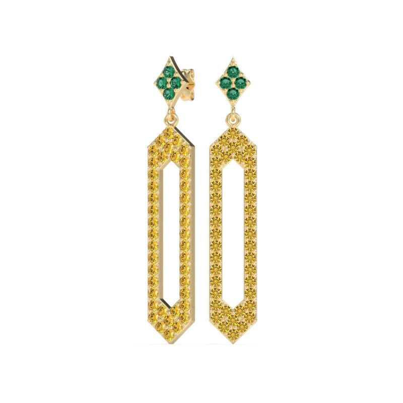Paper Clip Dangling Drop Earrings