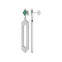 Paper Clip Dangling Drop Earrings