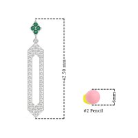 Paper Clip Dangling Drop Earrings