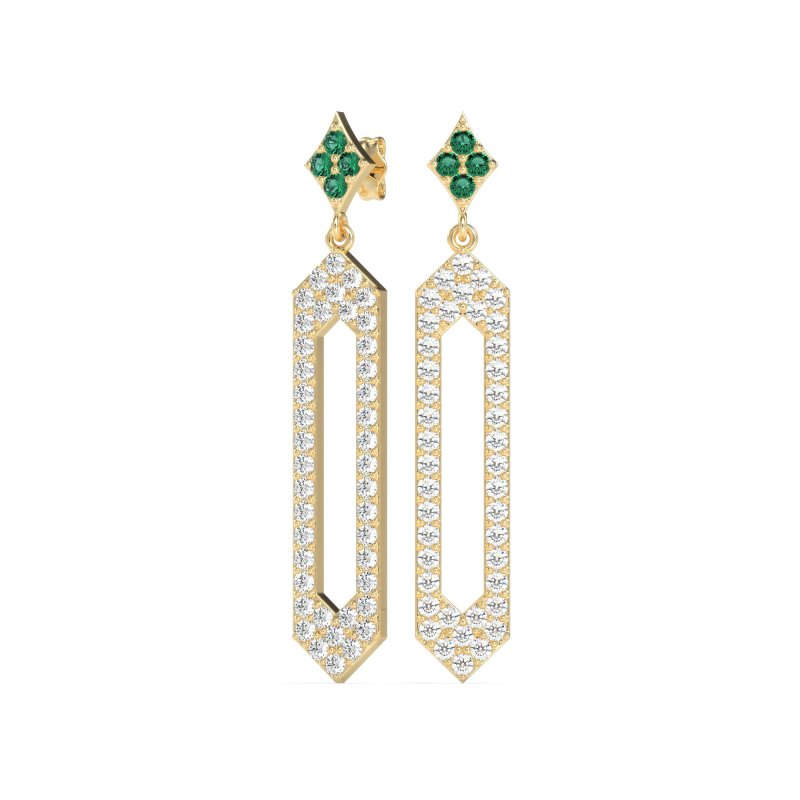 Paper Clip Dangling Drop Earrings