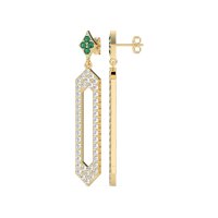 Paper Clip Dangling Drop Earrings