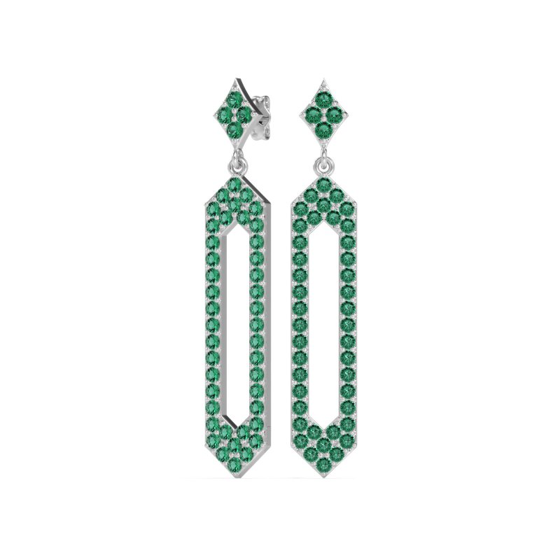 Paper Clip Dangling Drop Earrings