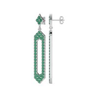 Paper Clip Dangling Drop Earrings