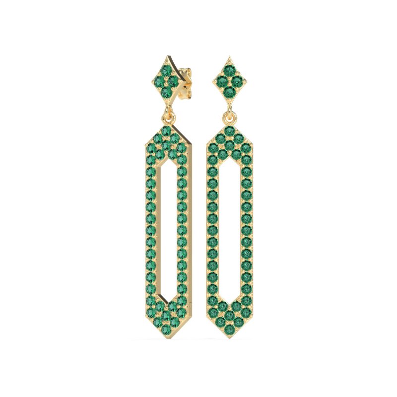Paper Clip Dangling Drop Earrings