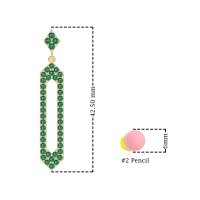 Paper Clip Dangling Drop Earrings