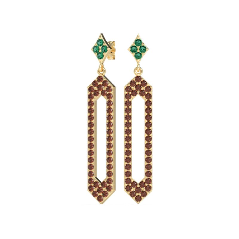 Paper Clip Dangling Drop Earrings