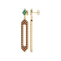 Paper Clip Dangling Drop Earrings