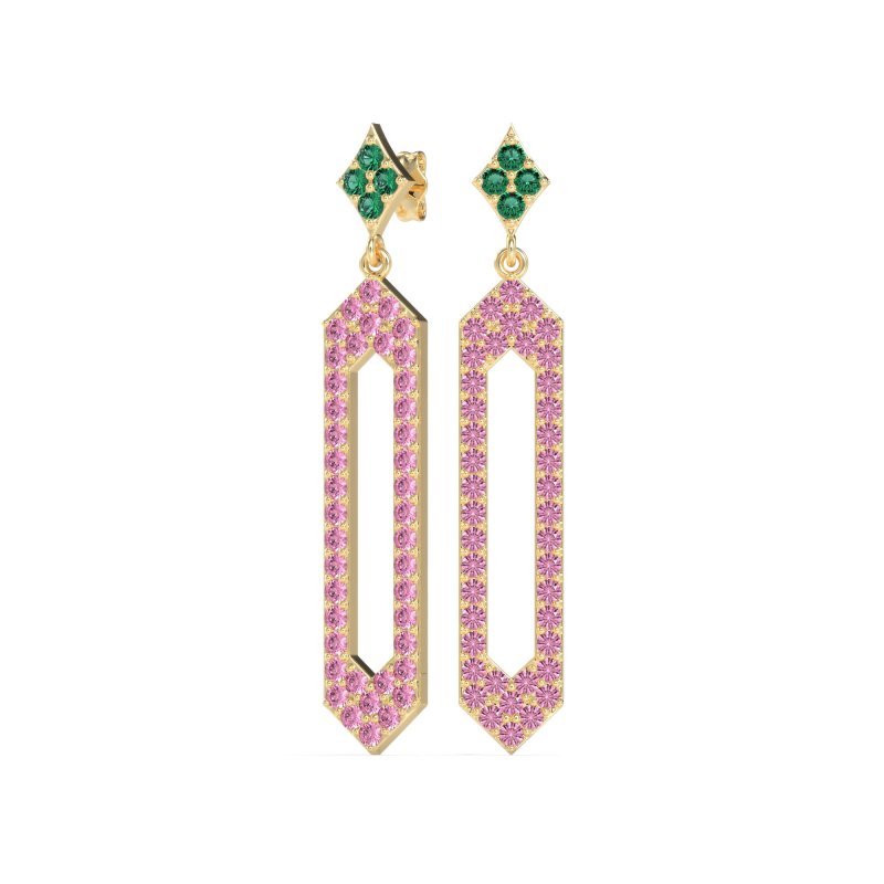 Paper Clip Dangling Drop Earrings