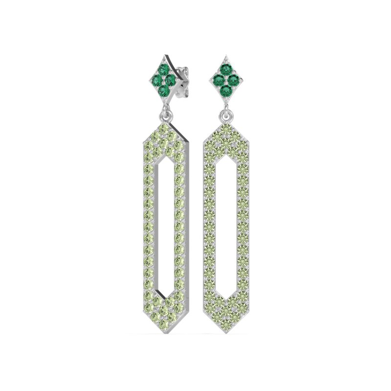Paper Clip Dangling Drop Earrings