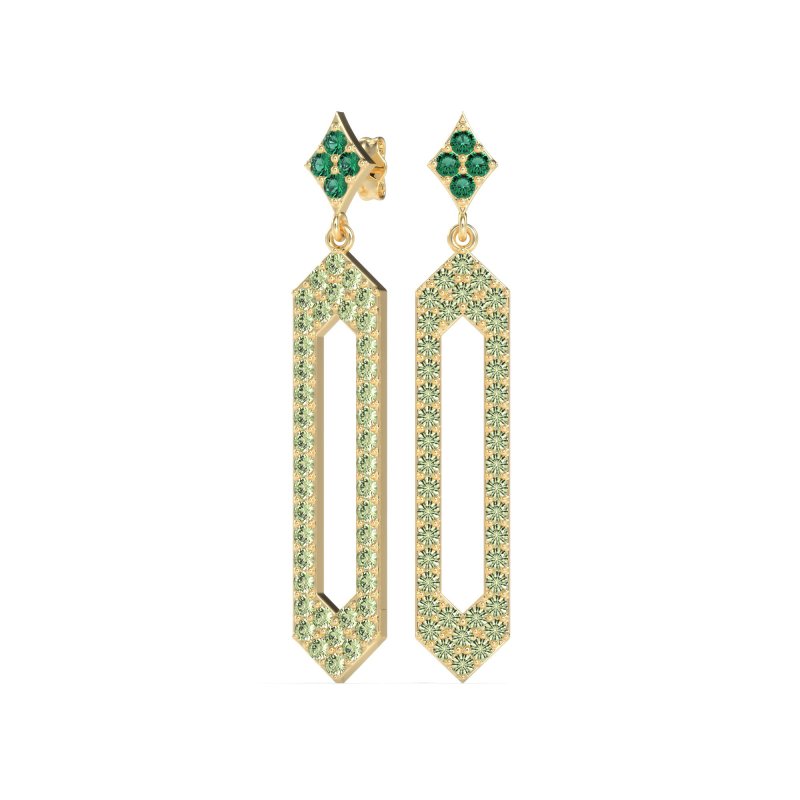 Paper Clip Dangling Drop Earrings