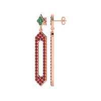 Paper Clip Dangling Drop Earrings