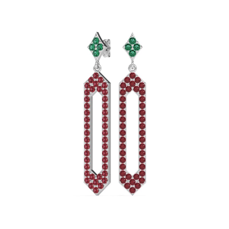 Paper Clip Dangling Drop Earrings