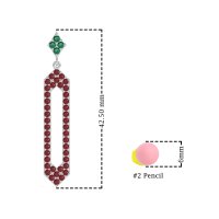 Paper Clip Dangling Drop Earrings