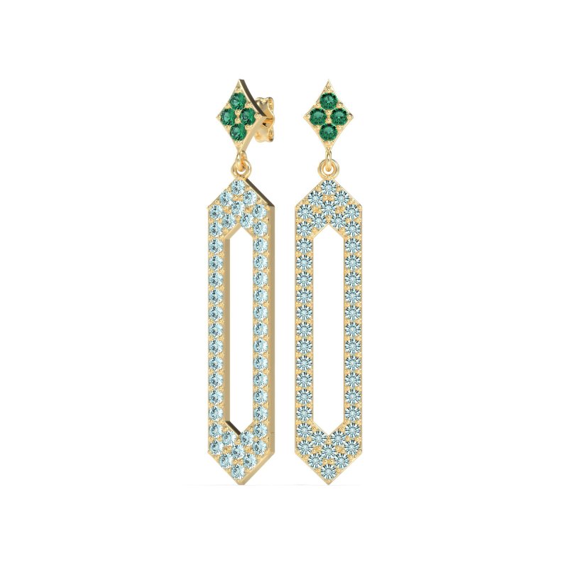 Paper Clip Dangling Drop Earrings
