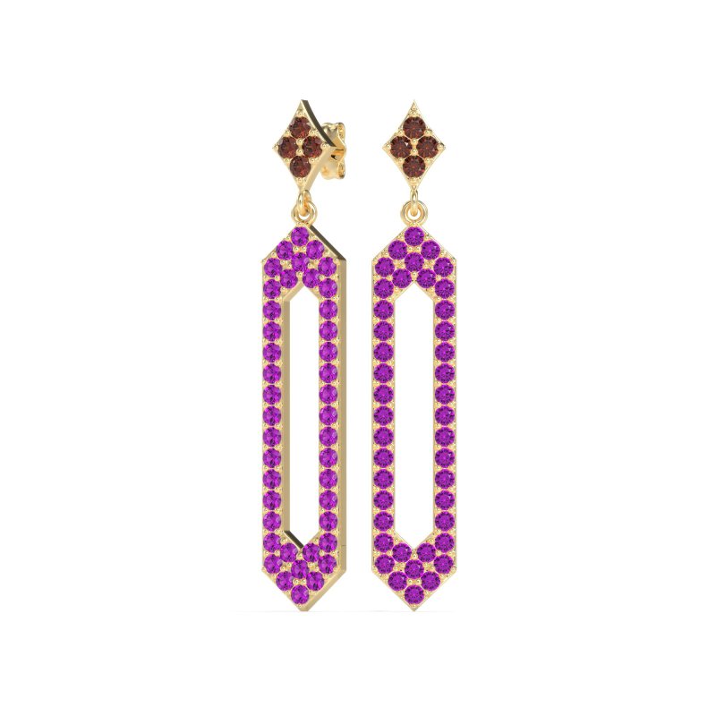 Paper Clip Dangling Drop Earrings