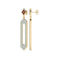 Paper Clip Dangling Drop Earrings