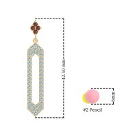 Paper Clip Dangling Drop Earrings