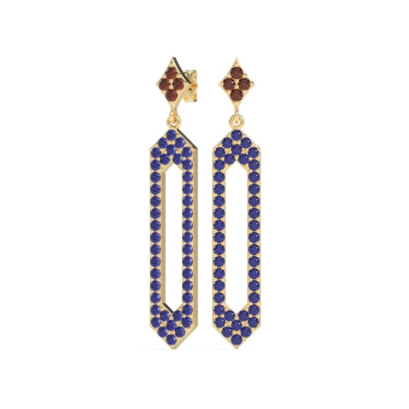 Paper Clip Dangling Drop Earrings
