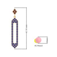 Paper Clip Dangling Drop Earrings
